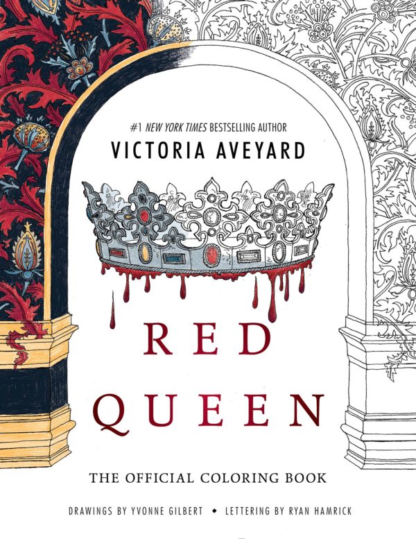 7 Amazingly Creative Adult Coloring Books Based On Young Adult Novels- Red Queen