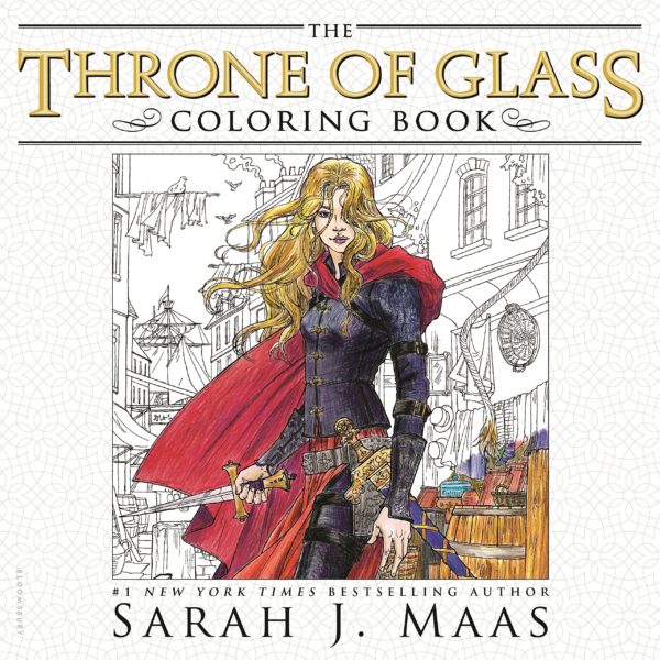 7 Amazingly Creative Adult Coloring Books Based On Young Adult Novels- The Throne Of Glass Coloring Book