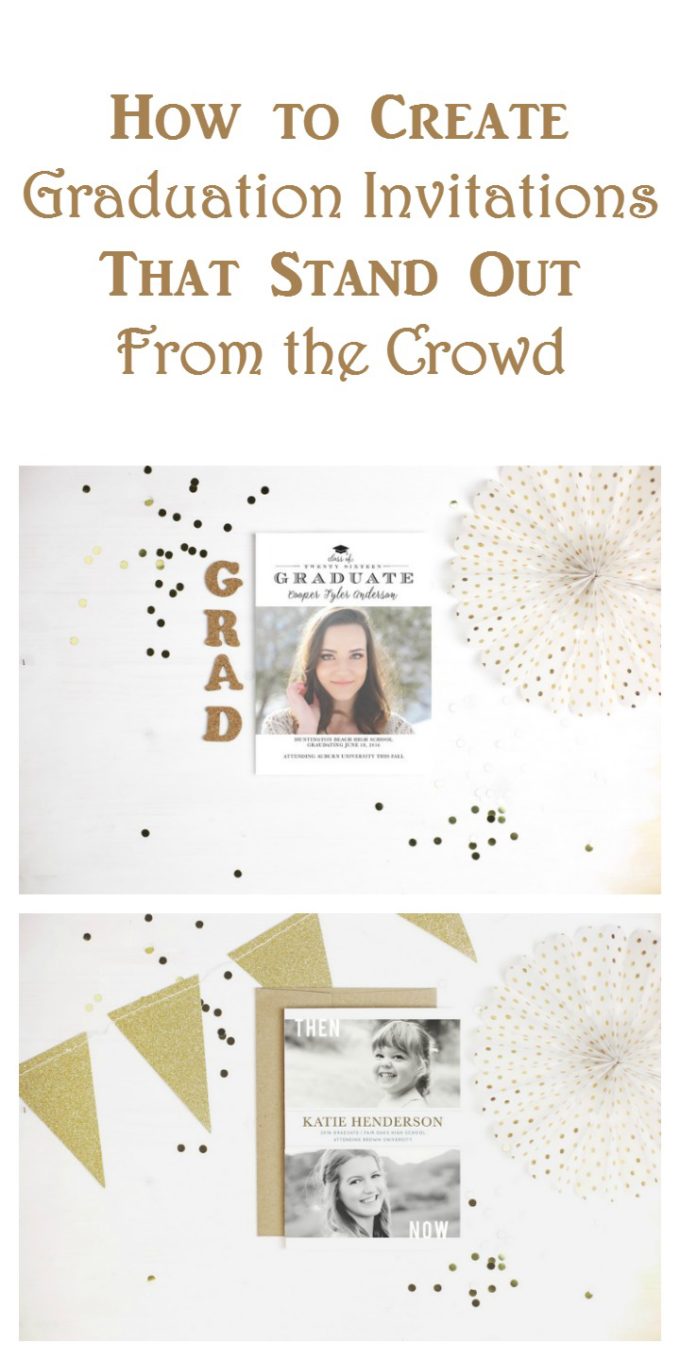 Make your graduation party invitations stand out from the crowd with complete custom personalization at Basic Invite!