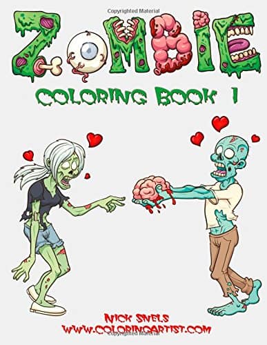 5 Adult Coloring Book Ideas For Everyone Who Loves Zombies: Zombie Coloring Book 1