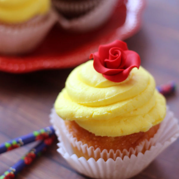 9 Enchanting Beauty And The Beast Inspired Food You Really Can Make- Belle Cupcakes