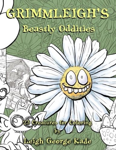 9 Funny Coloring Books For Grownups That Are The Best Stress Reliever: Grimmleigh's Beastly Oddities