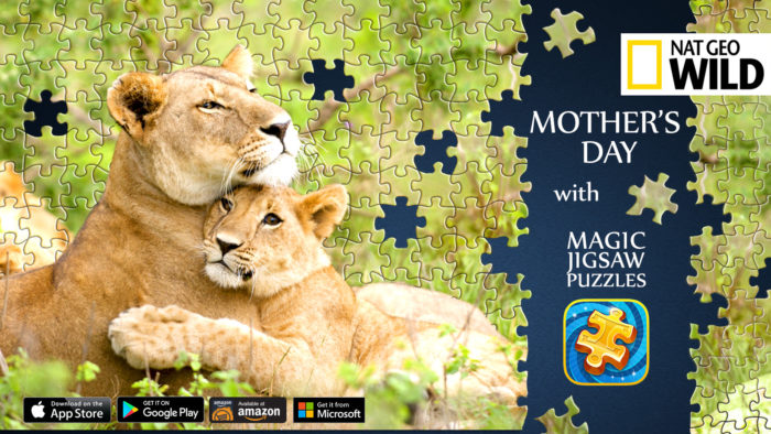 Celebrate Mother's Day with Magic Jigsaw Puzzles & NAT GEO WILD! It's the perfect way to treat yourself to a little extra me time AND have a chance to win some sweet prizes!