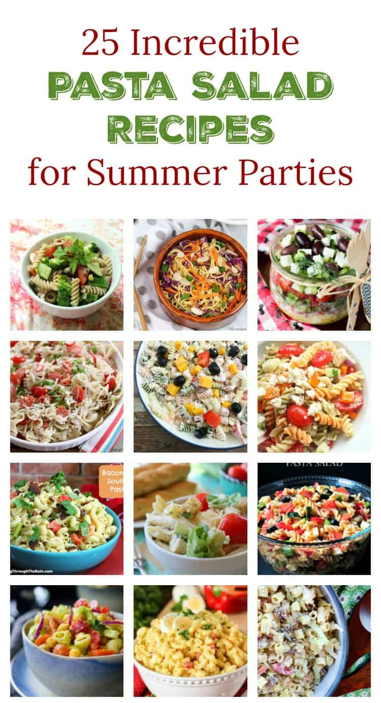 Pasta salad just screams summer party, doesn't it? I'm loving these 25 perfect pasta salad recipes! I can't wait to try them all during my backyard BBQs! 