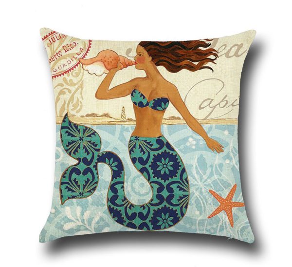 11 Beautiful Mermaid Home Decor Ideas- Pillows
