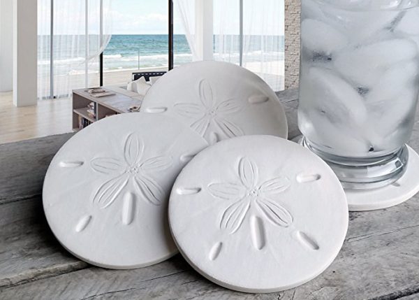 11 Beautiful Mermaid Home Decor Ideas- Sand Dollar Coasters