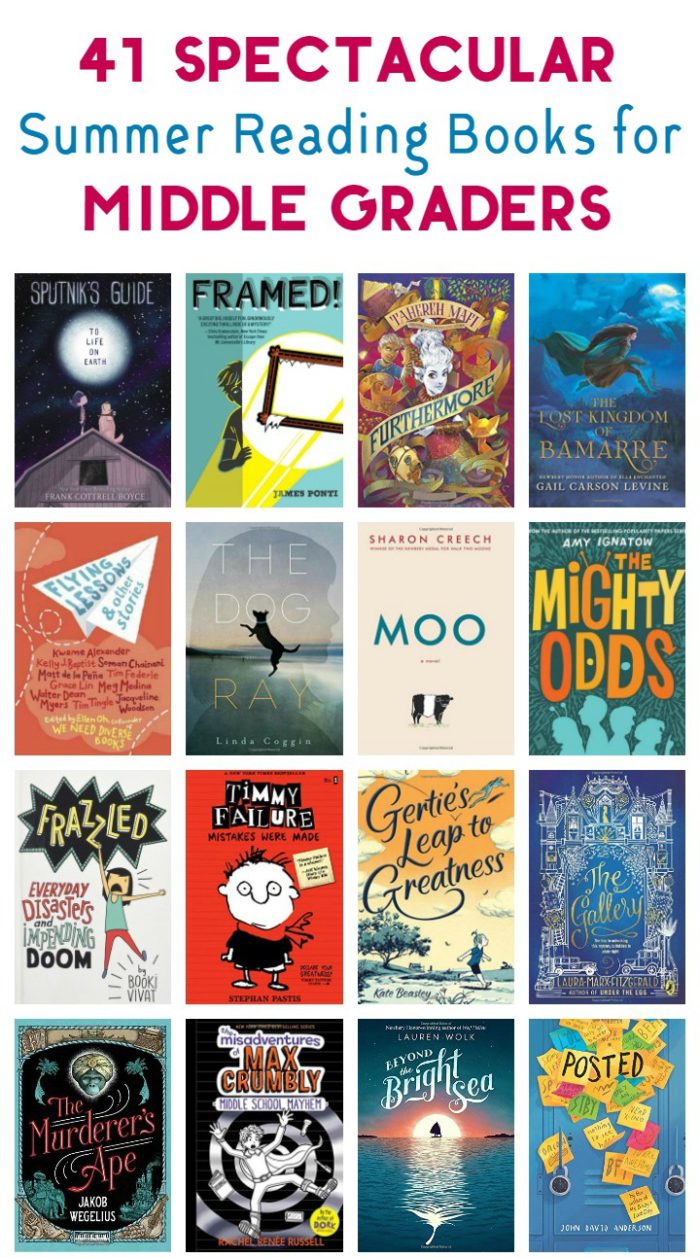 Looking for perfect book ideas for your tweens? Check out my 2017 middle grade summer reading list with 41 great ideas across every genre!