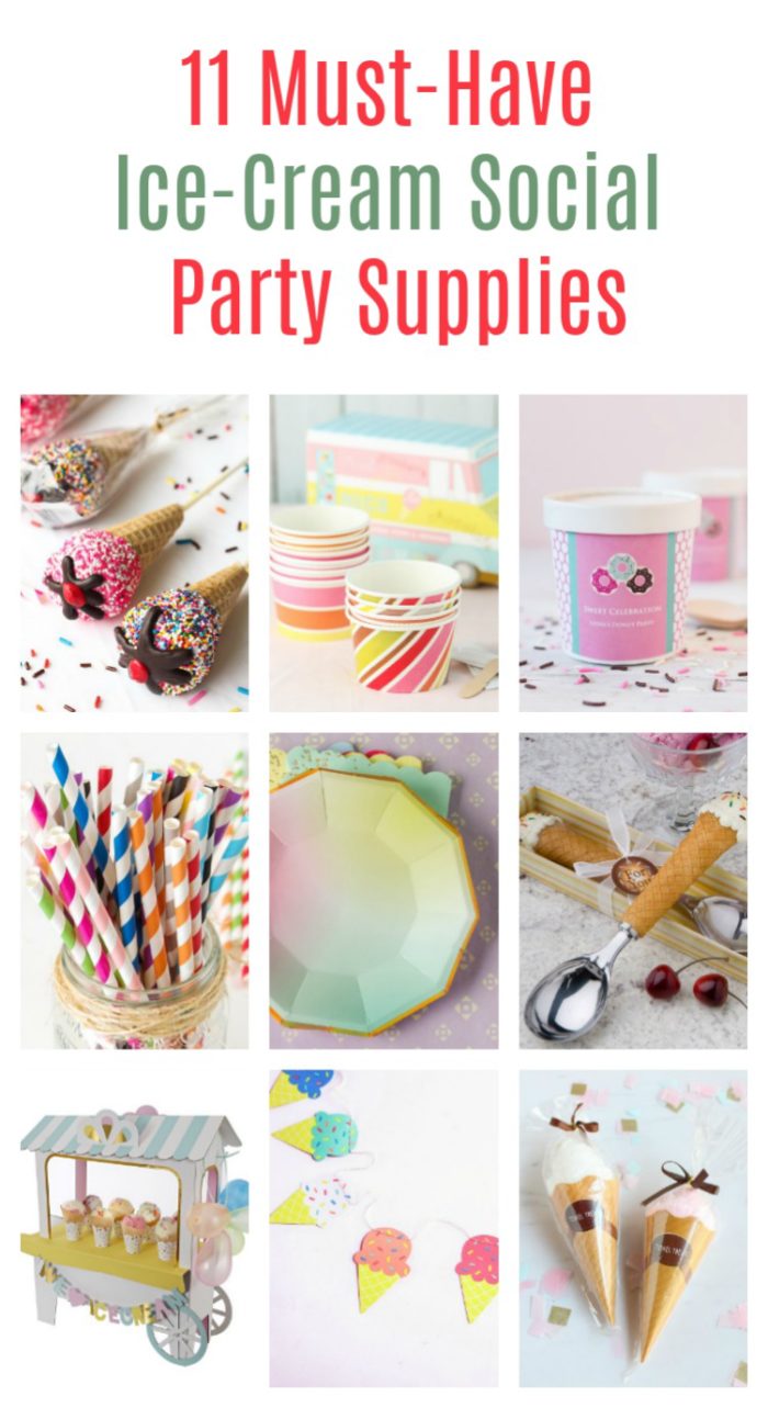 Throw the Ice-Cream Social of the season with these 11 must-have party supplies that take your bash to whole new levels!