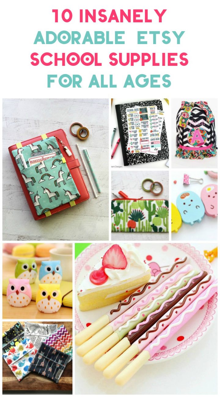 Make going back to school a little more exciting with these adorable and unique back to school supplies from Etsy! Check them out!
