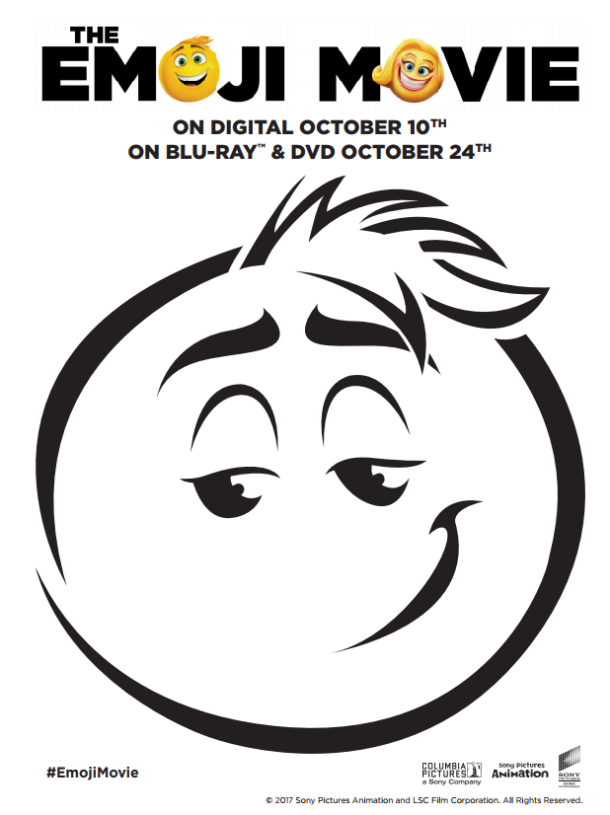 Emoji Movie Fun! Grab These FREE Printable Coloring Pages &amp; Pumpkin ...