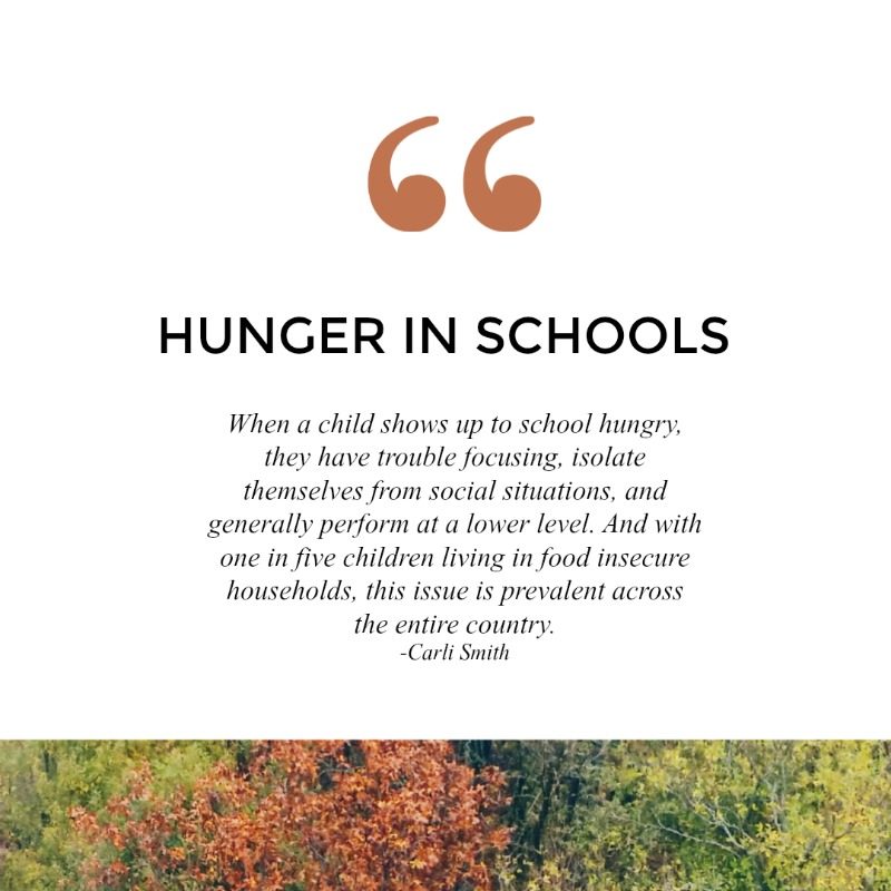 For 13 million children across the United States, hunger is the biggest barrier to their education.