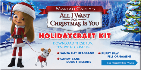 Cute Clips & Free Printables from Mariah Carey’s All I Want For Christmas Is You