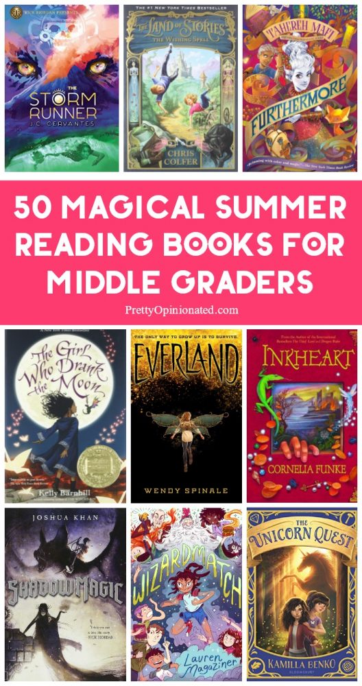 Send your kids on a magical adventure through literature with these 50 magic-themed summer reading books for middle graders! From witches and wizards to fantastic beasts, there's something for every tween & teen!
