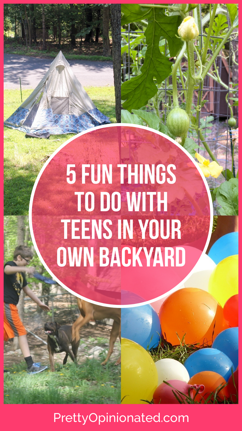 Looking for fun ways to get your teens outside more this summer? Check out these 5 fun things you can do right in your own backyard!