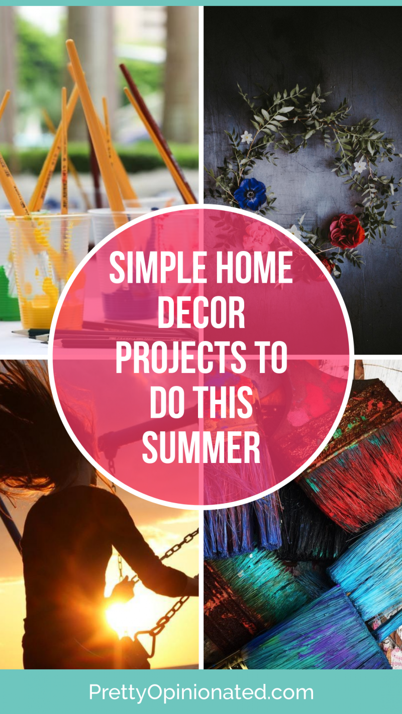Looking for simple ways to spruce up your home this summer? Check out these super easy DIY home decor & improvement projects that you can do as a family!