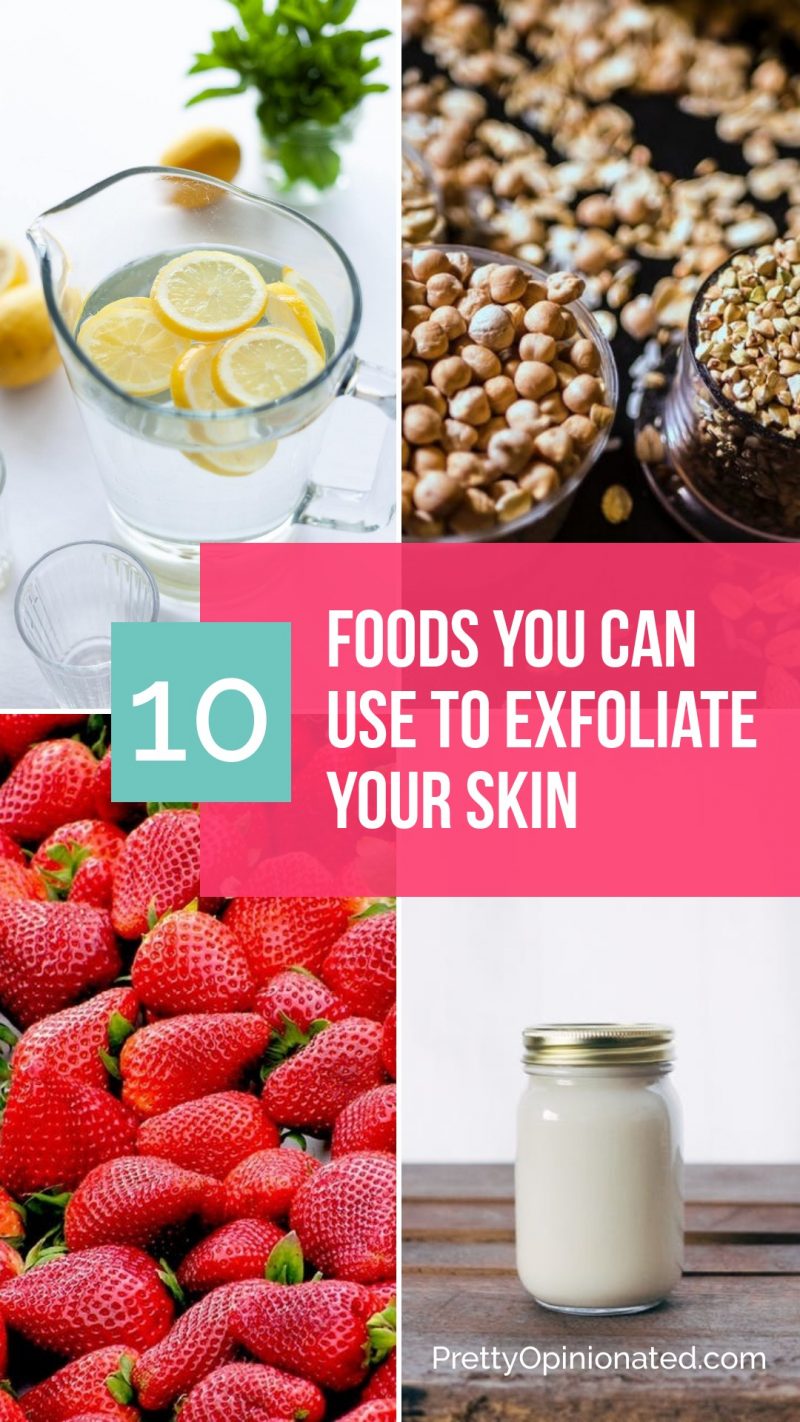 Check out my top 10 favorite foods that you can use to exfoliate your skin + 5 easy DIY sugar scrubs that are gentle enough for your face!