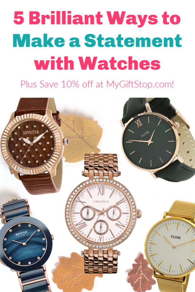 Looking for a statement piece for your fall wardrobe that's actually practical? Why not treat yourself to a new watch? Check out my favorites, plus find out how you can save 10% off your entire order at MyGiftStop.com!