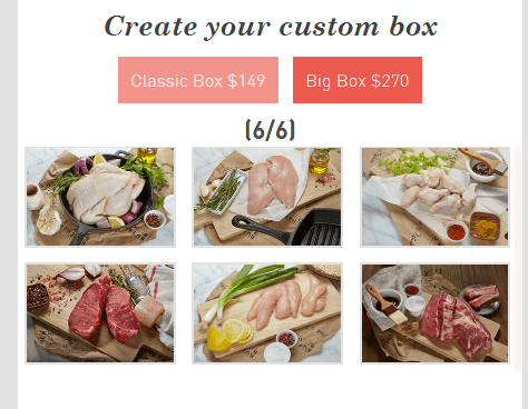 ButcherBox Custom Box Selections