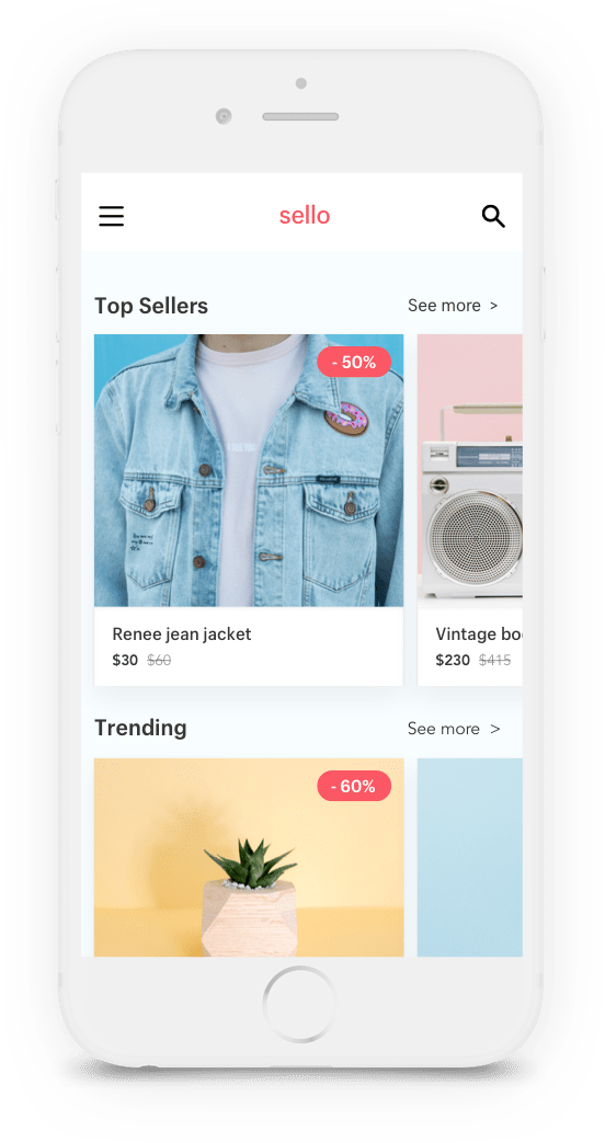 Sign up for Sello and you'll be notified when your favorite Shopify store has new coupon. The app is launching soon, so sign up now to be notified when it's available. 