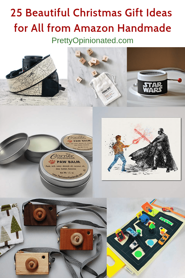 Give meaningful handmade gifts and help support small businesses with these 25 fantastic ideas for everyone from mom and dad to kids and pets! Check them out!
