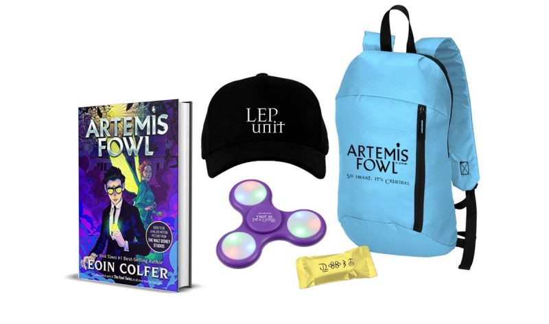 Artemis Fowl - the complete series (8 books!) Plus limited edition merchandise: backpack, hat, fidget spinner and chocolate.