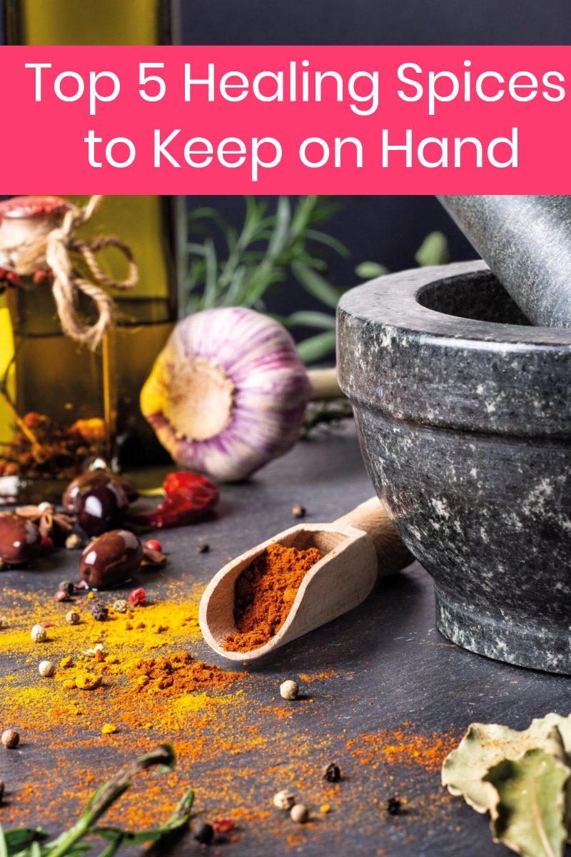 Want to cook with more healing spices? Check out these top 5 to keep on hand!