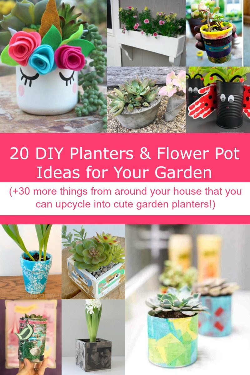 Now that spring has officially sprung, it's time to get those gardens going! This year, skip the expensive store-bought planters and save a load of money (while helping the environment) with these DIY and upcycled planters.