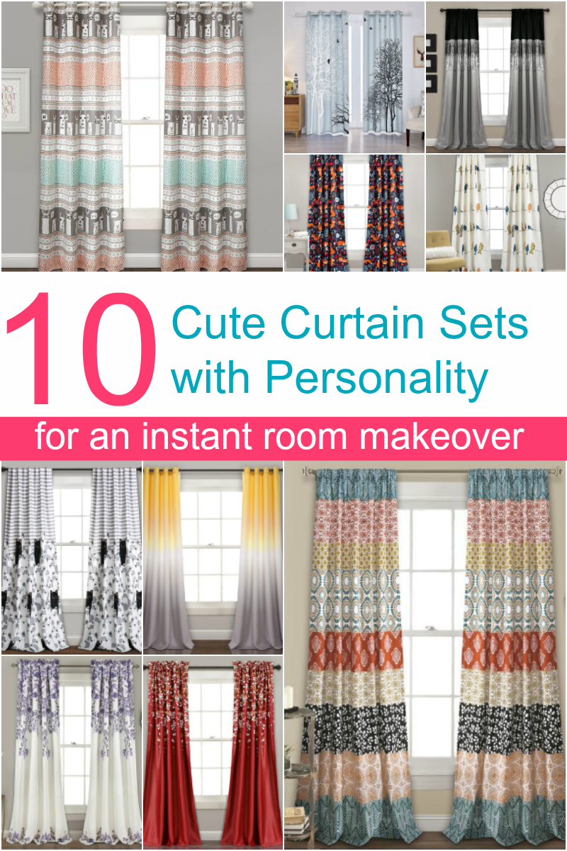Want to go beyond the boring basic beige curtains? Bring your whole room to life with these 10 window treatments with personality that I'm absolutely loving right now!