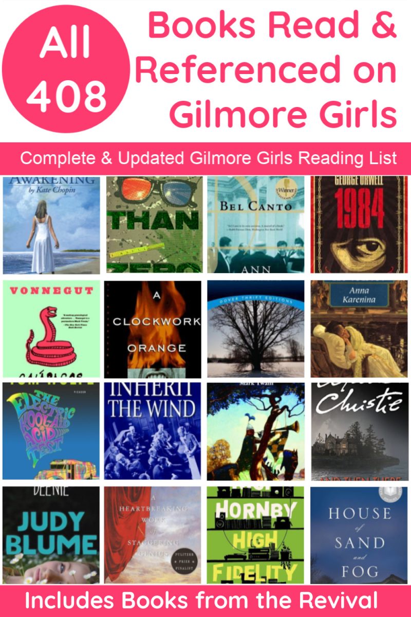 Want to read every single book every mentioned on Gilmore Girls? I've got you covered! Read on for all 408 titles from the Pilot episode all the way through to the revival, including many that other lists missed!