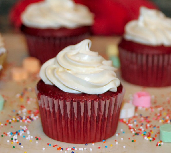 Red Velvet Cupcakes Valentine's Day Dessert