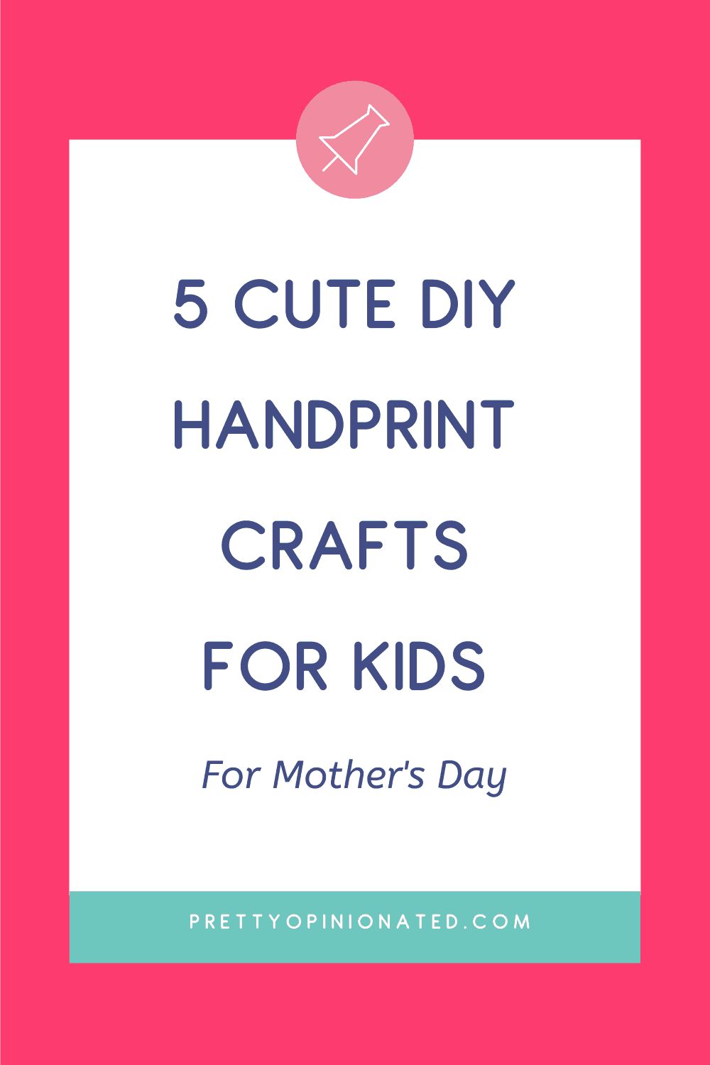 Keep kids busy indoors and get a head start on your Mother's Day gifts with these 5 super cute handprint crafts for all ages! Check them out!