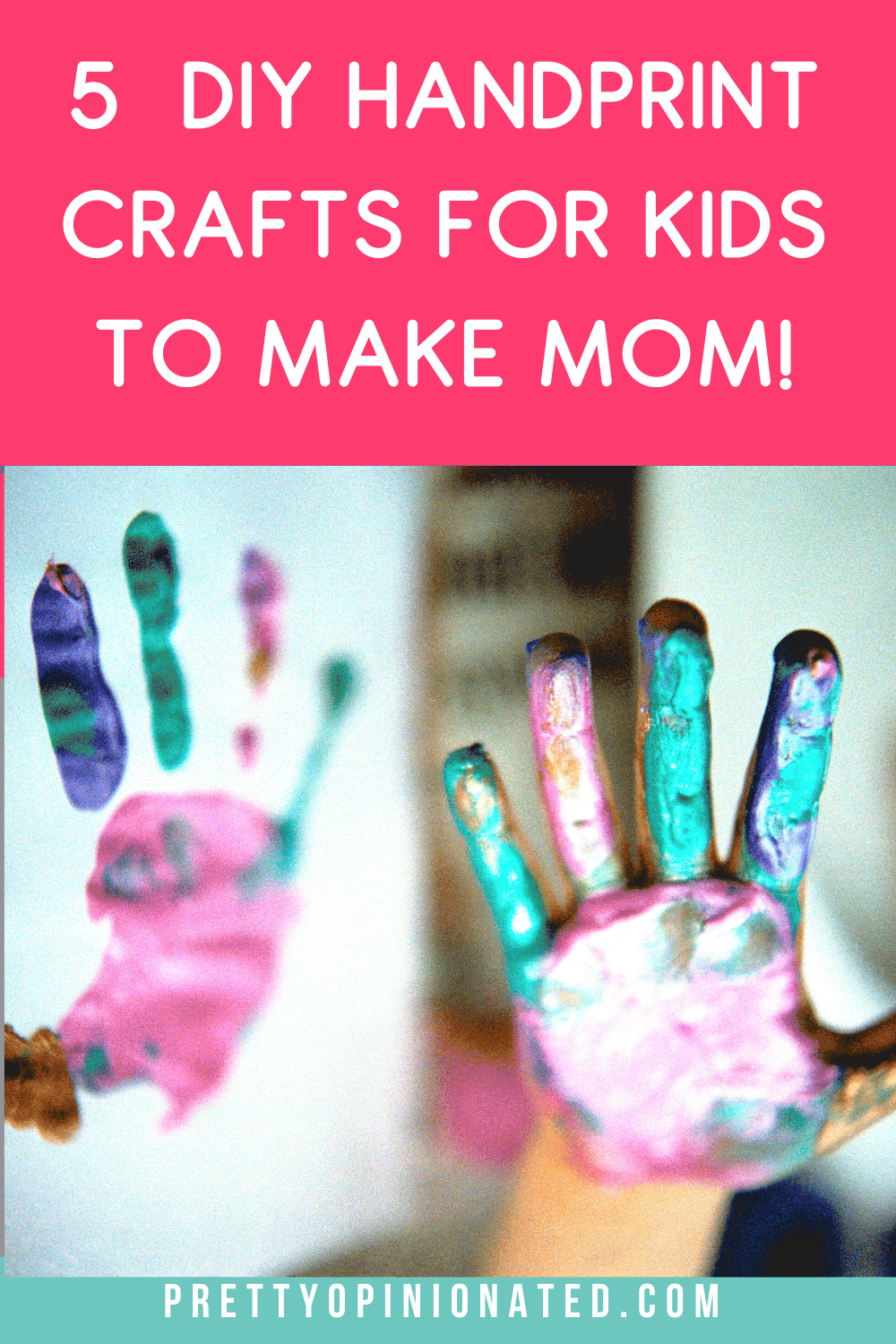 Keep kids busy indoors and get a head start on your Mother's Day gifts with these 5 super cute handprint crafts for all ages! Check them out!