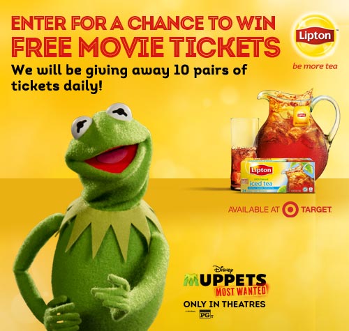 Celebrate the Release of Muppets Most Wanted with Lipton Tea