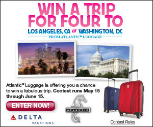 Enter the Atlantic Luggage Spring Sweepstakes for a Chance at a Family Trip! #AtlanticLuggage