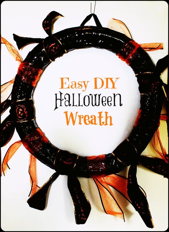 Super Simple & Fun  $4 DIY Halloween Wreath Project