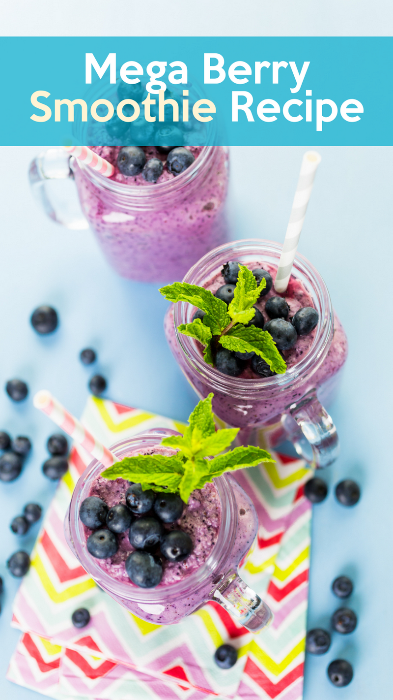 Smoothies are the easiest way for me to get the maximum nutrition in the morning with the least amount of effort. Whip up this mega berry smoothie recipe any time of the year thanks to my secret ingredients! Check it out!