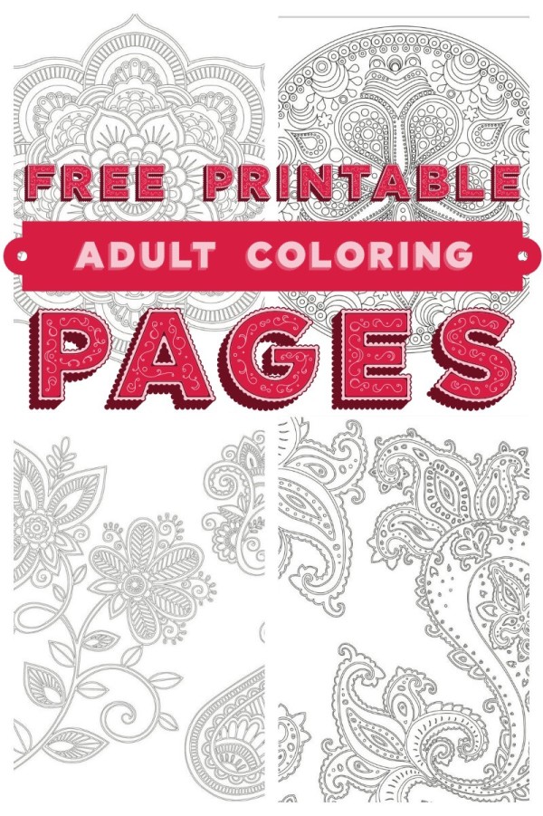 Need a little relaxation time for yourself? Grab five free printable adult coloring pages from Skyhorse Coloring Books