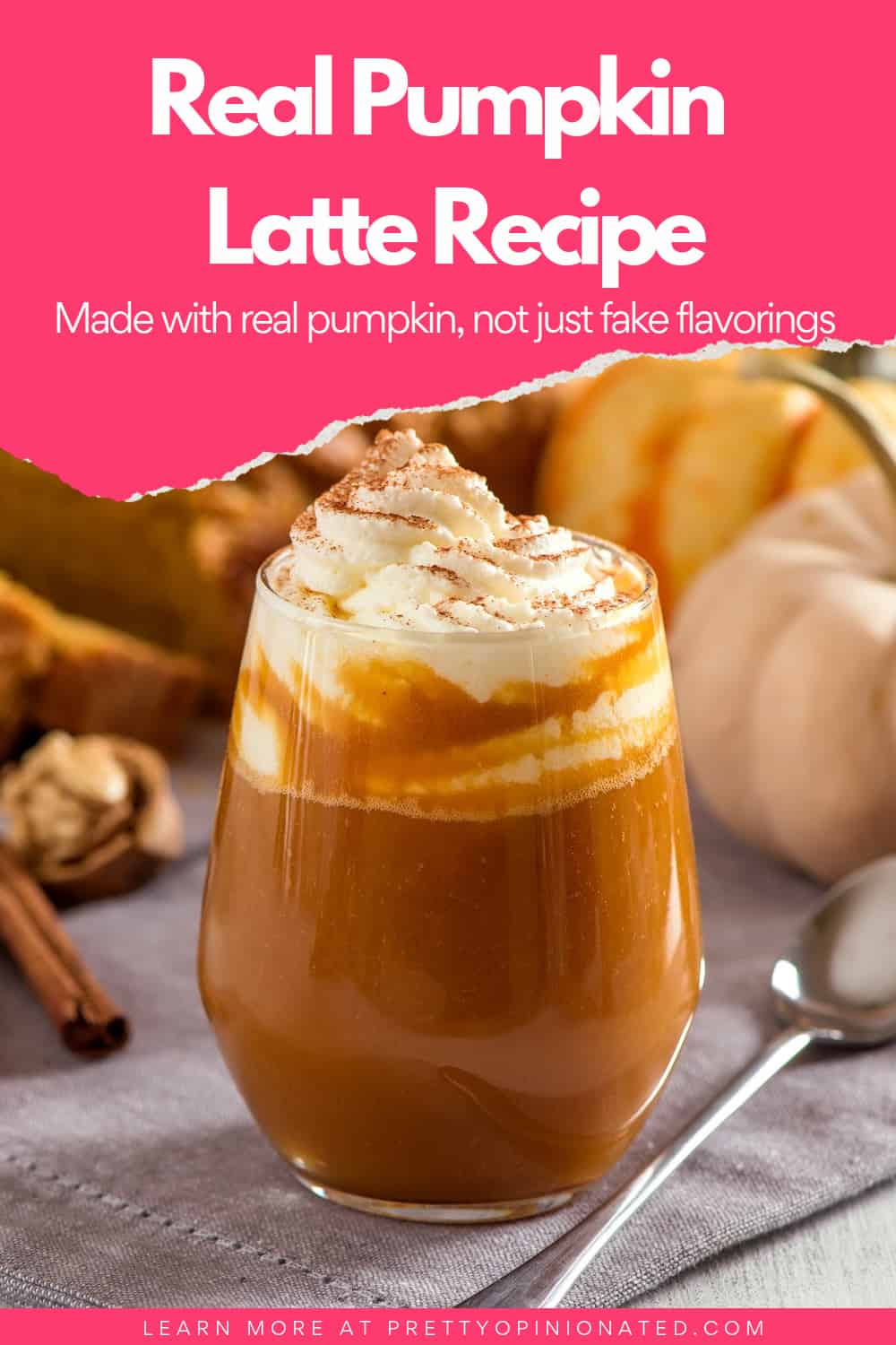 Remaining Forget those lattes made with "pumpkin flavor." This one uses real ingredients for the perfect pumpkin mocha latte. It's cheap and easy to make, too! Check it out!