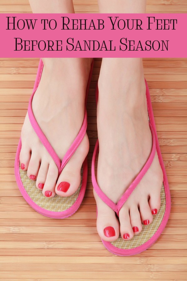 Sandal season may seem far off, but if you have "problem feet" NOW is the time to start rehabbing them! Check out my foot rehab routine for getting dry, cracked feet back into shape! 