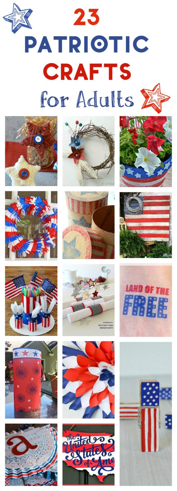 23 Charming Patriotic 4th of July Crafts That Make Fabulous Home Decor