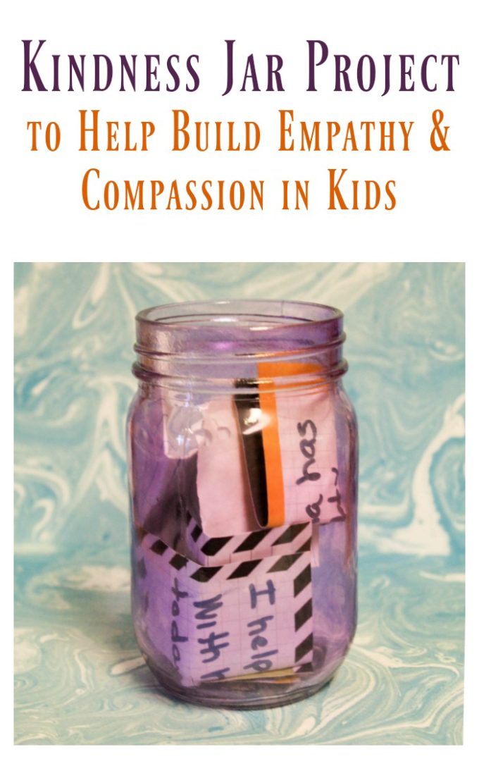 Inspire a stronger sense of compassion and empathy in your kids with this easy kindness jar DIY project!