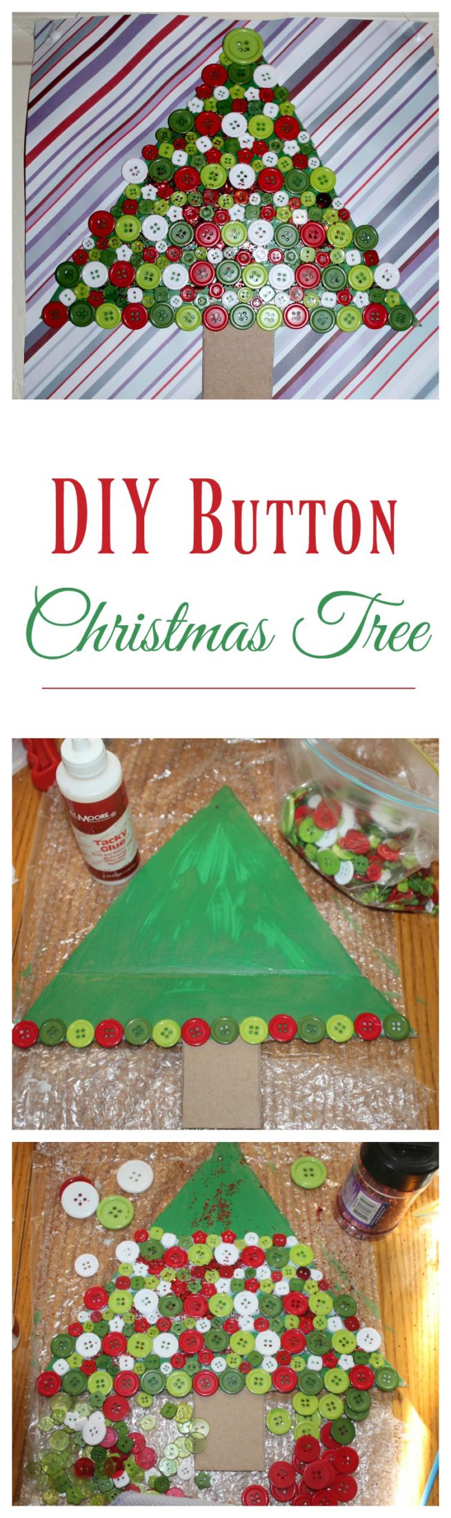 DIY Button Christmas Tree + Tips to Deck Your Small Halls for the Holidays!