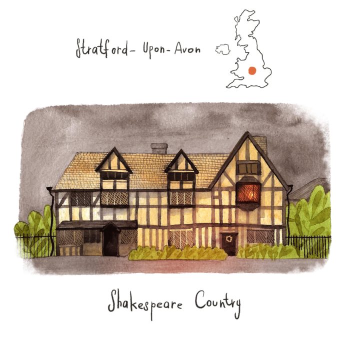 Take a Beautifully Illustrated Literary Tour of the UK!
