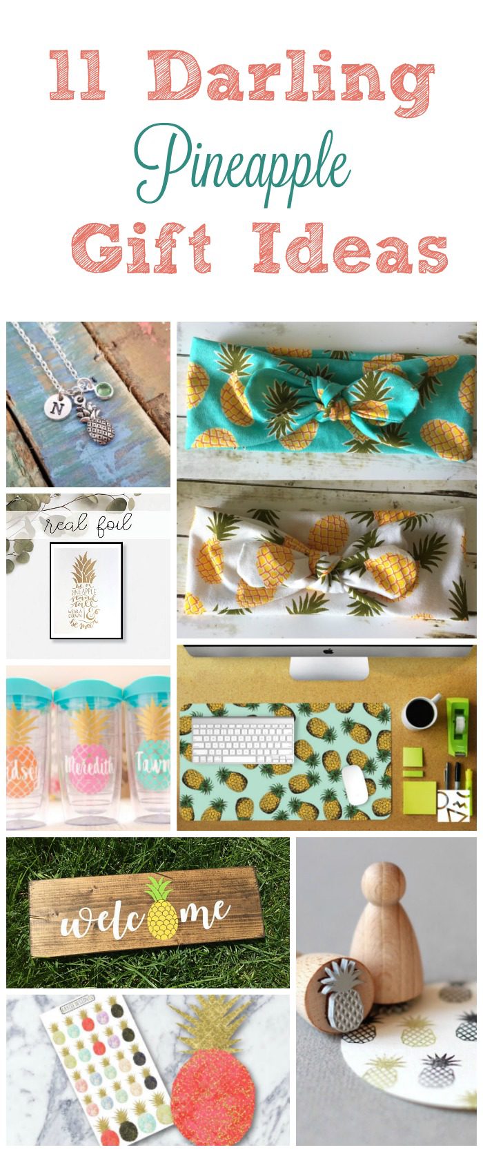 Love pineapples? Like REALLY love them? Why not show off your adoration with some of these insanely cute pineapple gift ideas on Etsy?