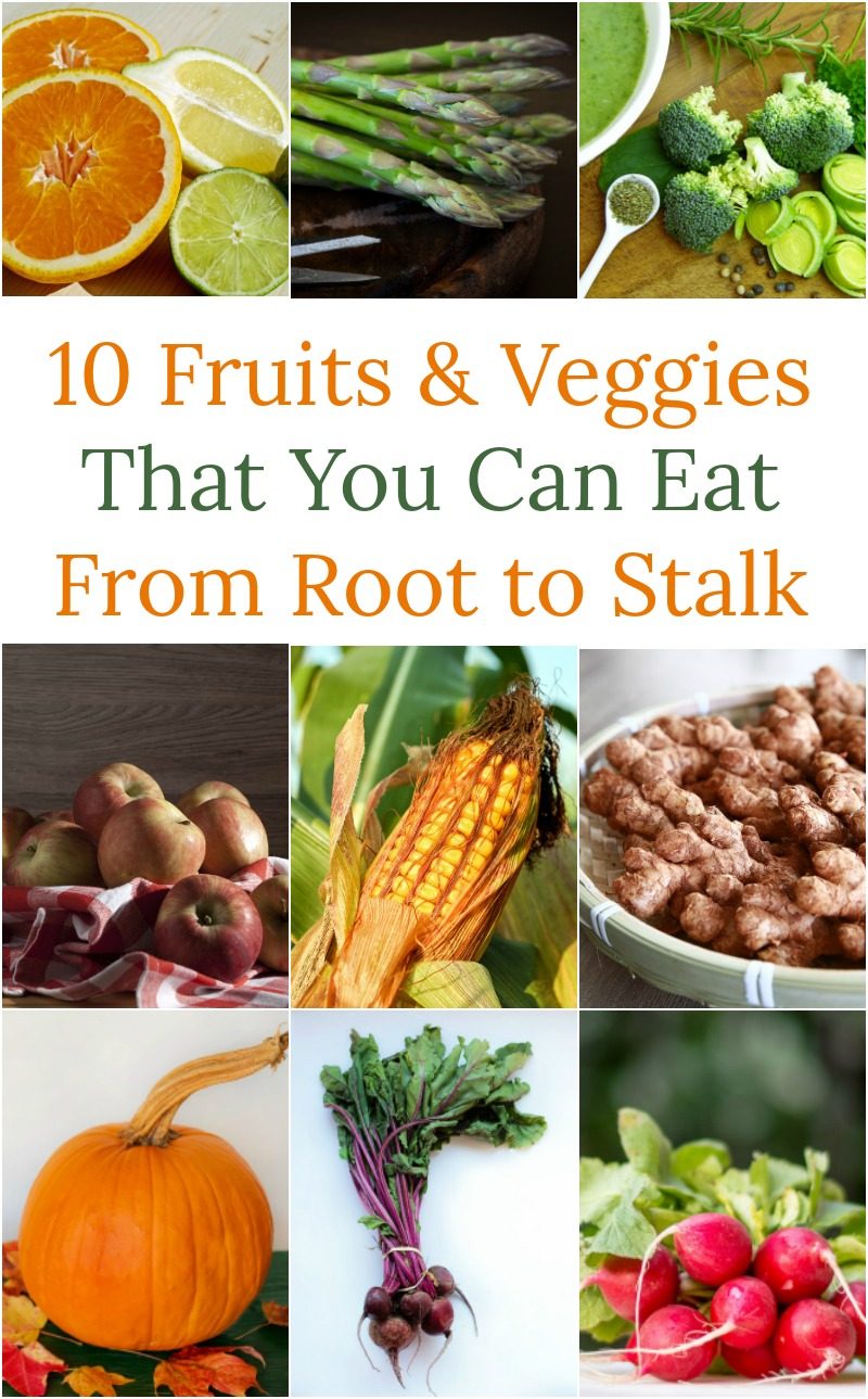 Want to stop being part of the food waste problem and start being part of the solution? Choose more foods that allow you to use the entire thing, like these 10 root to stalk veggies! Bonus points if you grow them yourself!