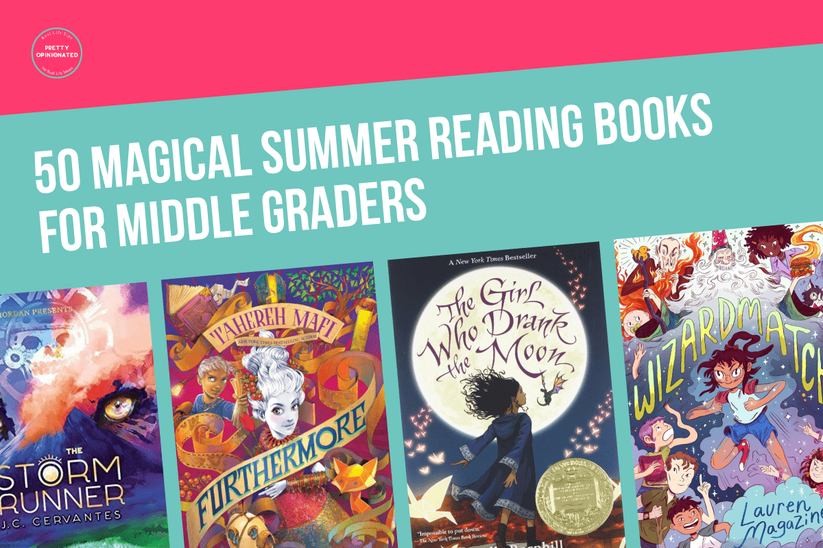 Send your kids on a magical adventure through literature with these 50 magic-themed summer reading books for middle graders! From witches and wizards to fantastic beasts, there's something for every tween & teen!