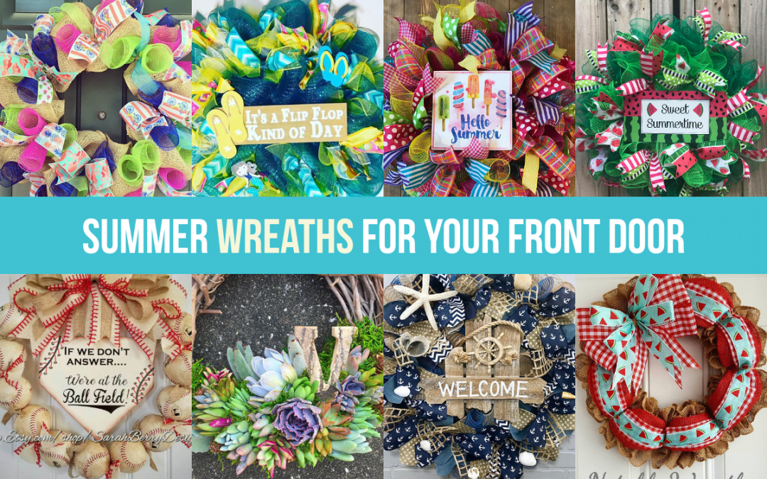 20 Beautiful Handmade Summer Wreaths for Your Front Door