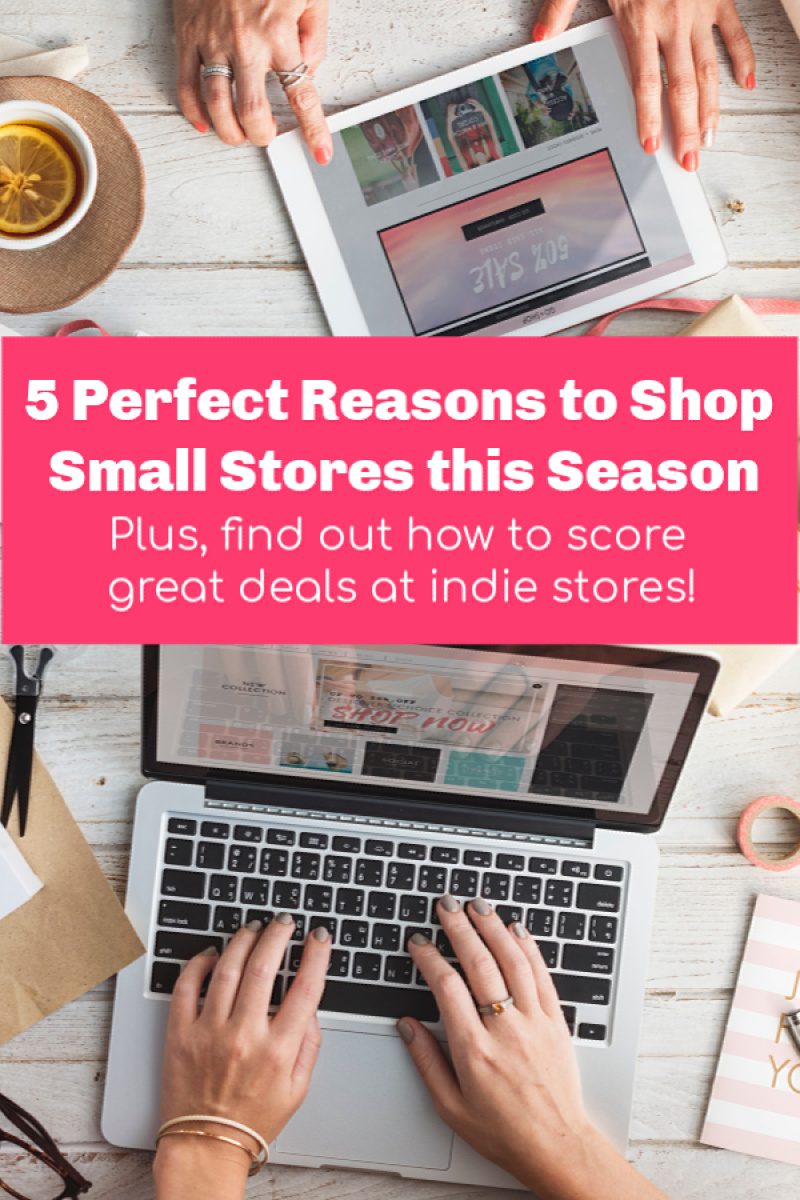 If you're only shopping at major retailers this holiday season, you're missing out on some amazing opportunities! Check out these 5 reasons why you should be shopping small, too!
