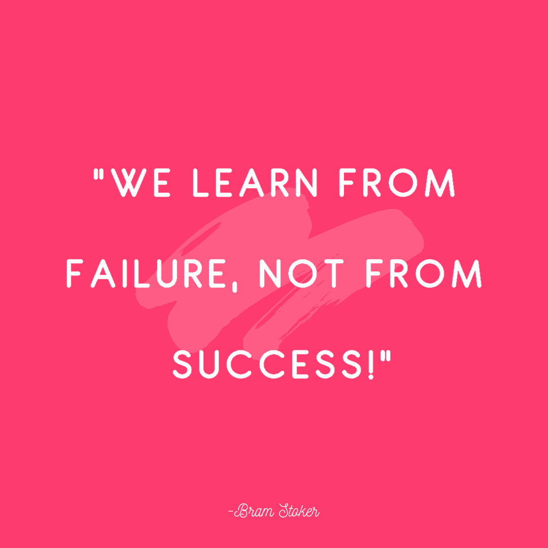 “We learn from failure, not from success!” 