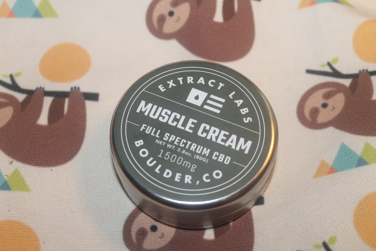 Extract Labs Muscle Cream with CBD